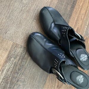 Harley-Davidson Black Mules & Clogs